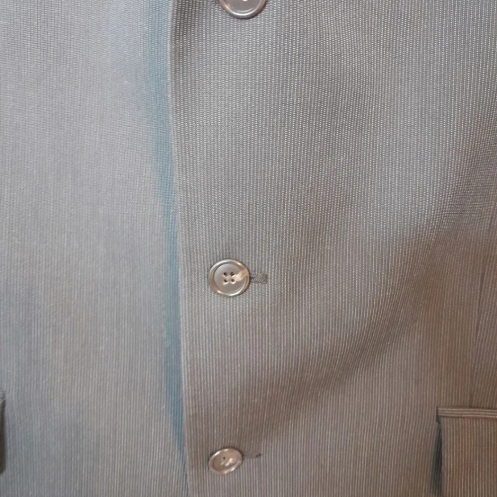 Calvin Klein Men's Blazer Grey Front 3 Buttons Style Pre-owned - Picture 6 of 8